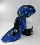 Headshot Headwrap - Blue Snake Scales