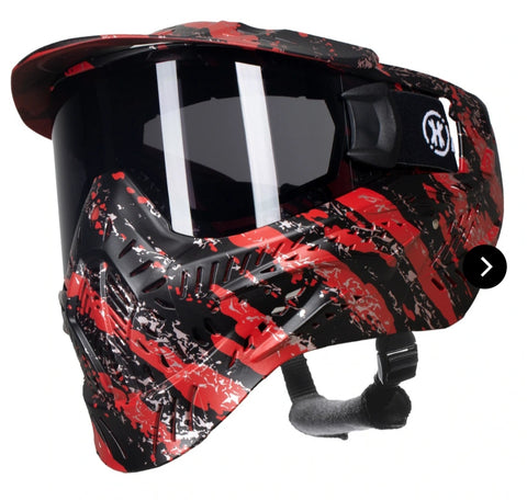 HK Army HSTL Goggle- Fracture Black/Red
