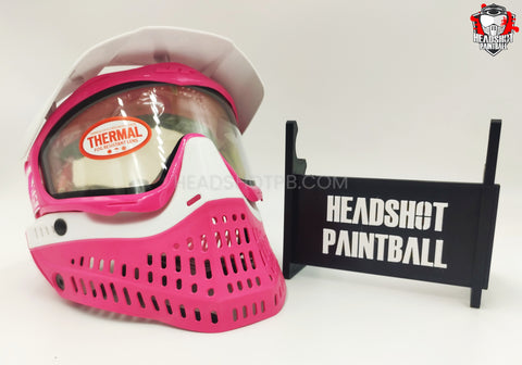 New Limited Edition Fuchsia Pink White JT Proflex Paintball Mask w/ Smoke & Clear Thermal Lens