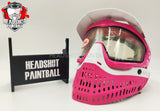 New Limited Edition Fuchsia Pink White JT Proflex Paintball Mask w/ Smoke & Clear Thermal Lens